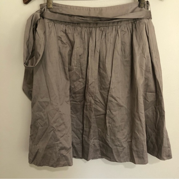 J. Crew Dresses & Skirts - J. Crew beige cotton waist bow tie full tea length skirt